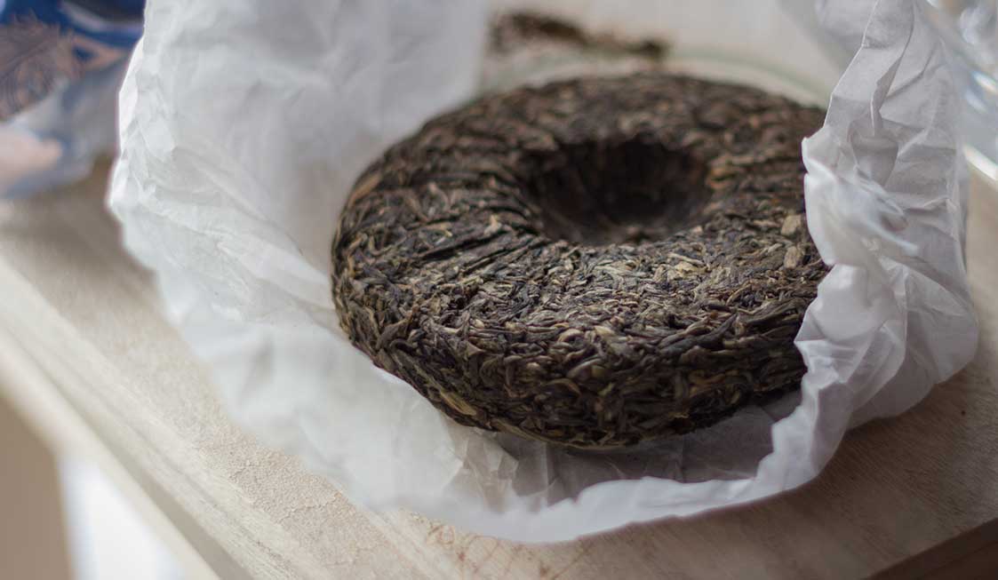 Image of a Pu Erh Tea Cake